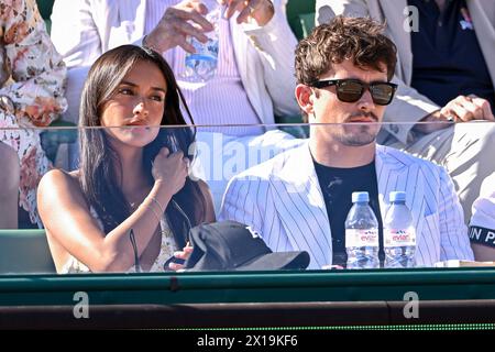 Monaco, Monaco. 14th Apr, 2024. Charles Leclerc and his girlfriend