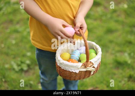 Easter Eggs Hand Painted Decorated On A Light Blue Background With 