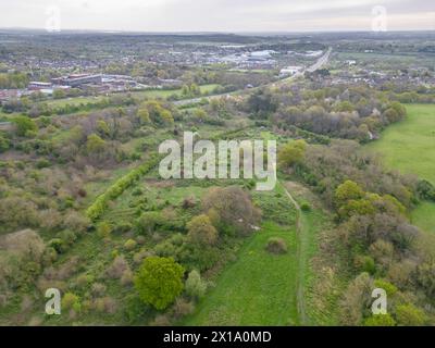 Aerial View Of Scadbury Park In Chislehurst London Is A Nature Reserve aerial-view-of-scadbury-park-in-chislehurst-london-is-a-nature-reserve