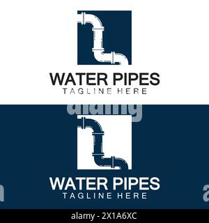 Water Pipes logo icon design template - Vector Stock Vector