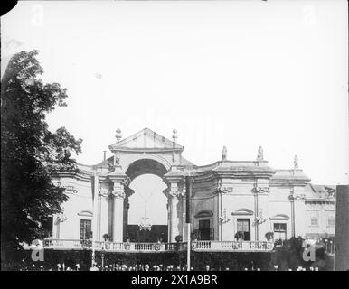 Vienna 9, Palais Liechtenstein, Gloriette (1687 by Duckworth Bernard piscatory von Erlach built, 1875 demolished and through the Palais in the Alserbachstrasse (Alserbach Street) 14/6 novate), view devoid the primary ostentatious stairs construction circa 1867, 1867 - 18670101 PD0080 - Rechteinfo: Rights Managed (RM) Stock Photo