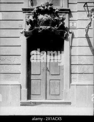 Vienna 1, Bohemian court chancellery, sidegate Jordangasse (Jordan Alley) 2 frontal, 1898 - 18980101 PD0628 - Rechteinfo: Rights Managed (RM) Stock Photo