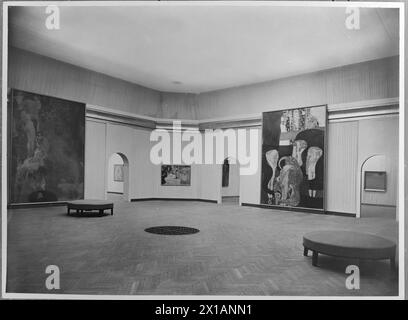 99. exhibition in the Secession, view of the hall I Klimt-Ausstellung with 'Philosophie, 'Musik' and 'Jurisprudenz', 07.06.1928 - 19280607 PD0003 - Rechteinfo: Rights Managed (RM) Stock Photo