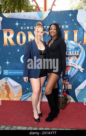 Die Kandidaten der TV Show Germanys next Topmodel - GNTM - Models Felice und Fabienne , l-r, kommen zur Premiere des Circus Roncalli ArtistArt *** The candidates of the TV show Germanys next Topmodel GNTM Models Felice and Fabienne , l r, come to the premiere of Circus Roncalli ArtistArt Stock Photo