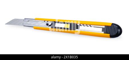 cutter knife isolated on white background. cutter clipping path Stock Photo