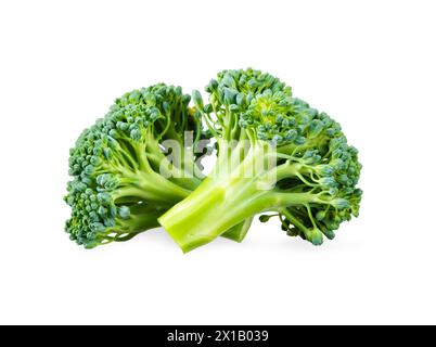 broccoli isolated on white background. broccoli clipping path Stock Photo