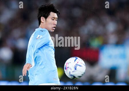 Rome, Italy. 12th Apr, 2024. Daichi Kamada of SS Lazio during the Serie A TIM match between SS Lazio and US Salernitana at Stadio Olimpico on April 12, 2024 in Rome, Italy. Credit: Giuseppe Maffia/Alamy Live News Stock Photo