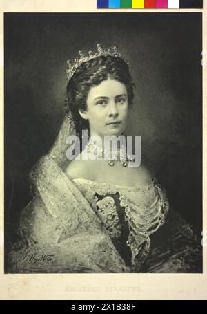 Elisabeth, Empress of Austria, painting by Hugo rambunctiousness, portrayed in a heliography, - 19300101 PD20104 - Rechteinfo: Rights Managed (RM) Stock Photo