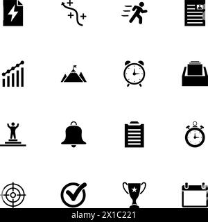 Planning Organization icon - Expand to any size - Change to any colour. Perfect Flat Vector Contains such Icons as building, business card, office, st Stock Vector