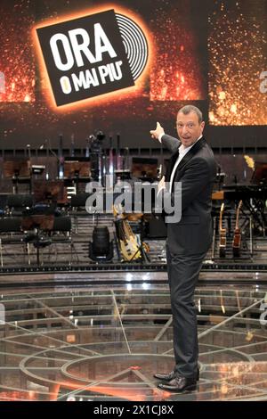 Rome, Italy. 30th May, 2018. Rome, Rai Dear studios, presentation of the TV show 'Now or Never'. In the photo: Amadeus Credit: Independent Photo Agency/Alamy Live News Stock Photo