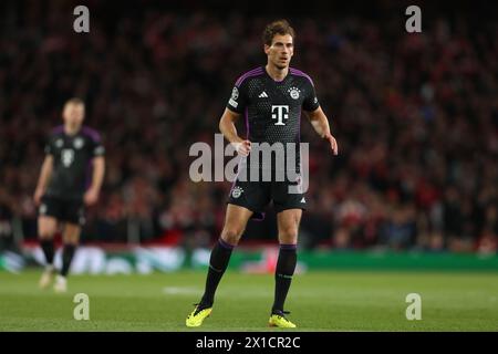 Leon Goretzka of Bayern Munich - Arsenal v FC Bayern Munich, UEFA Champions League Quarter Final First Leg, Emirates Stadium, London, UK - 9th April 2024 Stock Photo