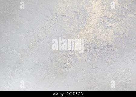 Beautiful Silver white background texture - abstract background from plaster covered mother-of-pearl enamelled Stock Photo
