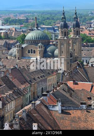 Holy Trinity Cathedral, Sibiu, Romania Stock Photo