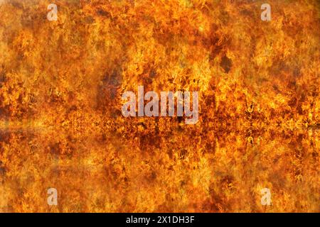 Blaze fire flame texture background. Abstract fire background with smooth lines. Stock Photo