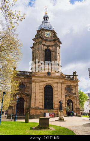 Birmingham, UK 16th April 2024:  Birmingham Cathedral Stock Photo
