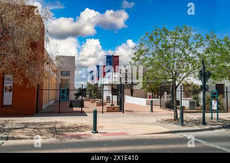 The Museum of Art on Main Street in downtown Las Cruces, NM Stock Photo