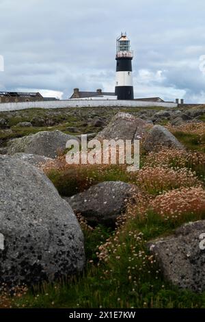 Tory island lighthouse on the Wild Atlantic Way in Donegal in Ireland Europe Stock Photo