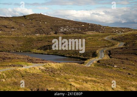 Road on Arranmore island on the Wild Atlantic Way in Donegal in Ireland Europe Stock Photo