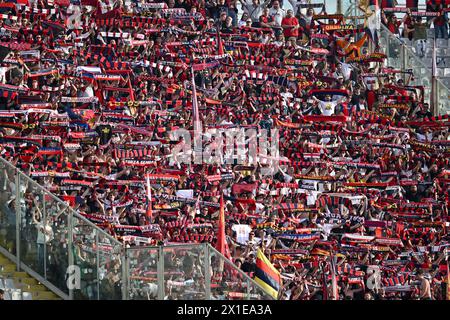 Florence, Italy. 15th Apr, 2024. Genoa CFC's supporters during ACF Fiorentina vs Genoa CFC, Italian soccer Serie A match in Florence, Italy, April 15 2024 Credit: Independent Photo Agency/Alamy Live News Stock Photo