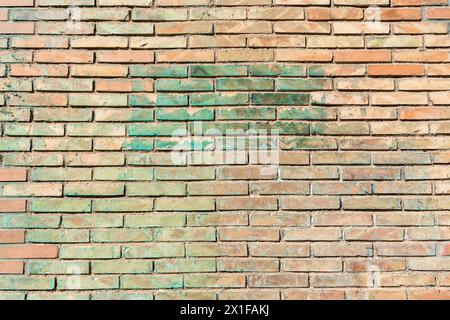 Detalle de una vieja pared hecha con ladrillos, fondo textura Stock Photo