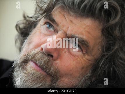 Vienna - Reinhold Messner, a mountaineer, adventurer and explorer from the Italian German-speaking autonomous province South Tyrol, during interview with Austria Presse Agentur (APA) on 17th September 2012. - 20120905 PD8642 - Rechteinfo: Rights Managed (RM) Stock Photo