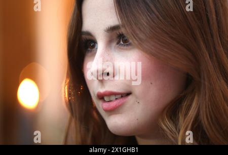 Vienna - German singer Lena Meyer-Landrut during interview with Austria Presse Agentur (APA) on 24th September 2012. - 20120914 PD11089 - Rechteinfo: Rights Managed (RM) Stock Photo