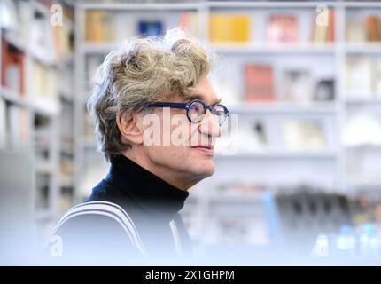 Vienna - German director and photographer Wim Wenders during interview with Austria Presse Agentur at Fotogalerie Ostlicht on 5th October 2012. OstLicht Gallery announce the exhibition Places, Strange and Quiet¿ by the internationally renowned director and photographer Wim Wenders. - 20121005 PD0222 - Rechteinfo: Rights Managed (RM) Stock Photo