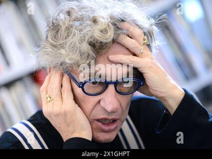 Vienna - German director and photographer Wim Wenders during interview with Austria Presse Agentur at Fotogalerie Ostlicht on 5th October 2012. OstLicht Gallery announce the exhibition Places, Strange and Quiet¿ by the internationally renowned director and photographer Wim Wenders. - 20121005 PD0221 - Rechteinfo: Rights Managed (RM) Stock Photo