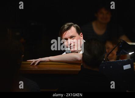 Salzburg - Opera 'Parsifal' by Richard Wagner rehearsals at Großes (Grosses) Festspielhaus on 18th March 2013. Premiere is on 23rd March 2013. PICTURE: Conductor Christian Thielemann - 20130318 PD3693 - Rechteinfo: Rights Managed (RM) Stock Photo