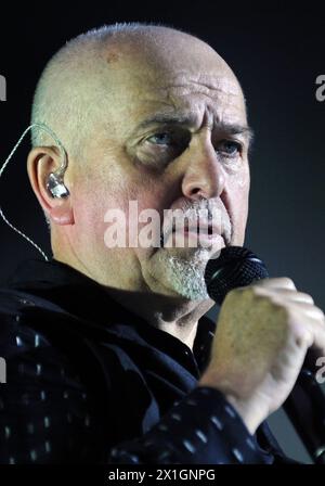 British singer Peter Gabriel performs at his concert in Vienna, Austria, 03 October 2013. - 20131003 PD4276 - Rechteinfo: Rights Managed (RM) Stock Photo