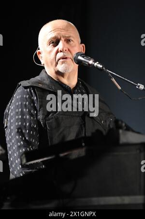 British singer Peter Gabriel performs at his concert in Vienna, Austria, 03 October 2013. - 20131003 PD3505 - Rechteinfo: Rights Managed (RM) Stock Photo