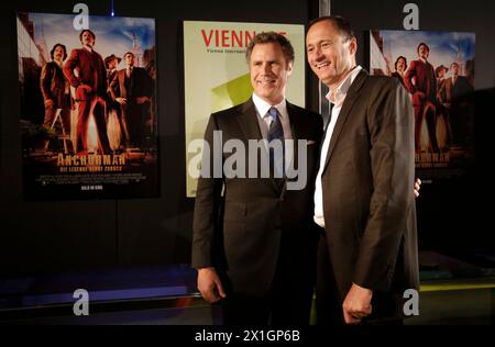 US actor/cast member Will Ferrell poses for photographers prior to the screening of 'Anchorman: The Legend of Ron Burgundy' at the Vienna International Film Festival, or Viennale, in Vienna, Austria, 06 November 2013. The movie was presented as part of a tribute to Ferrell at the Viennale that runs until 06 November. - 20131106 PD4185 - Rechteinfo: Rights Managed (RM) Stock Photo