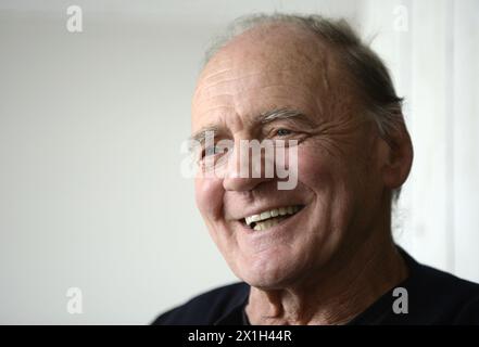Swiss actor Bruno Ganz during interview with Austria Presse Agentur on ...