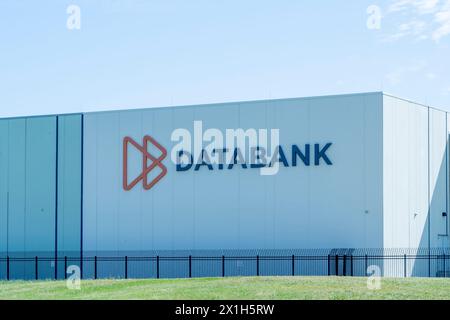 Houston, Texas, USA - April 13, 2024: DataBank’s (HOU3) Westway Park III Data Center in Houston, Texas, USA. Stock Photo