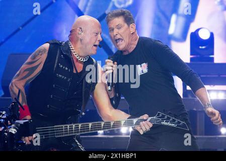American actor, singer, producer, and businessman David HASSELHOFF performs during concert at Gasometer in Vienna, Austria, on 3 rd May 2018. - 20180503 PD5550 - Rechteinfo: Rights Managed (RM) Stock Photo