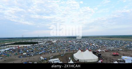 Nova Rock 2018 festival in Nickelsdorf, Austria, June 17 2018. The event runs from June 14 to 17, 2018. PICTURE:   overview - 20180617 PD8180 - Rechteinfo: Rights Managed (RM) Stock Photo