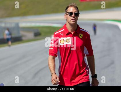 German Formula One driver Sebastian Vettel (GER, Scuderia Ferrari) during preparations of the Austrian FIA Formula One Grand Prix at the Red Bull Ring in Spielberg, Austria on 2019/06/27. - 20190627 PD2394 - Rechteinfo: Rights Managed (RM) Stock Photo