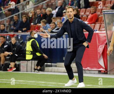 UEFA Champions League Qualifying Play-off, 1st leg match between FC Red Bull Salzburg and Brondby IF at the Red Bull Arena in Salzburg, Austria on August 17, 2021. Picture: Trainer Matthias Jaissle (FC Red Bull Salzburg) - 20210817 PD5645 - Rechteinfo: Rights Managed (RM) Stock Photo