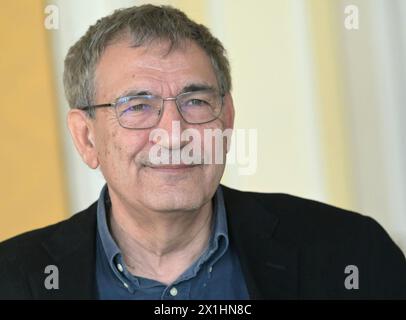 Turkish novelist, screenwriter, academic and recipient of the 2006 Nobel Prize in Literature, Orhan Pamuk  during interview with Austria Presse Agentur in Vienna, Austria, on March 24, 2022. - 20220324 PD2164 - Rechteinfo: Rights Managed (RM) Stock Photo