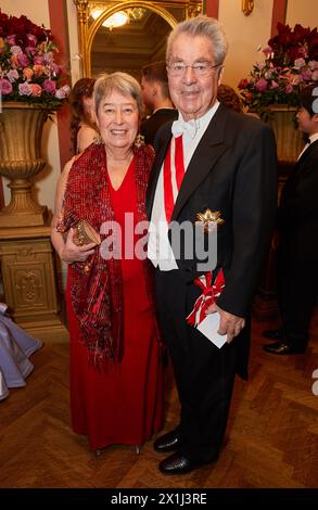 Vienna Philharmonic Ball 2020 at Wiener Musikverein in Vienna, Austria, on January 23, 2020. PICTURE:  Margit and Heinz FISCHER, - 20200123 PD14734 - Rechteinfo: Rights Managed (RM) Stock Photo