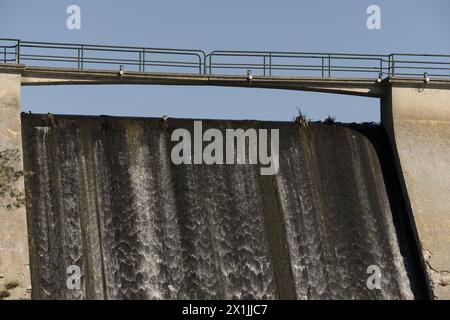 The gravity arch dam is one that combines characteristics of arch dams and gravity dams and is considered a compromise solution between the two types Stock Photo