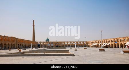 Panoramic view of the Imam Ali Square in the historic center of Isfahan, Iran. Stock Photo