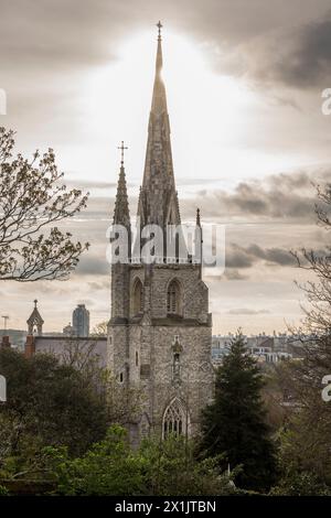 The Victorian church of Our Ladye Star of the Sea, Greenwich, London, UK Stock Photo