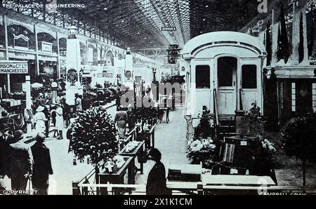 The Palace of Engineering at the British Empire Exhibition at Wembley (Empire Stadium). From a 1924 photograph by Campbell Gray, published by Fleetway Press. Stock Photo