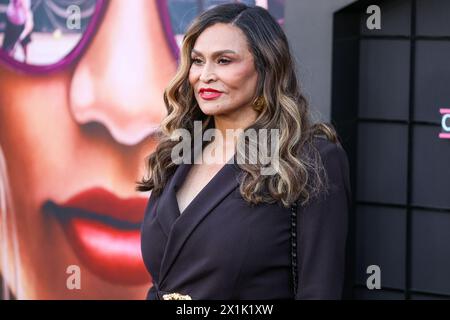 Westwood, United States. 16th Apr, 2024. WESTWOOD, LOS ANGELES, CALIFORNIA, USA - APRIL 16: Tina Knowles arrives at the Los Angeles Premiere Of Amazon MGM Studios' 'Challengers' held at Westwood Village Theater on April 16, 2024 in Westwood, Los Angeles, California, United States. (Photo by Xavier Collin/Image Press Agency) Credit: Image Press Agency/Alamy Live News Stock Photo