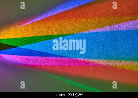 Colorful Geometric Spectrum Pattern - Vibrant Abstract Shapes Stock Photo