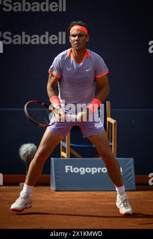 Barcelona, Spain. 17th Apr, 2024. during a second round ATP 500 Barcelona Open Banc Sabadell 2024 match at Real Club de Tenis de Barcelona, in Barcelona, Spain on April 17, 2024. (Photo by Felipe Mondino/Sipa USA) Credit: Sipa USA/Alamy Live News Stock Photo