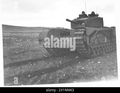 CHURCHILL TANKS GO INTO ACTION FOR THE FIRST TIME IN THE NORTH AFRICAN ...