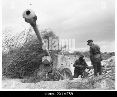 FIRST ARMY : JOINT ALLIED ATTACK ON PICHON - Captured German 75 mm Anti ...