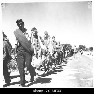 Italian prisoners are held after the British Army captured Fort ...